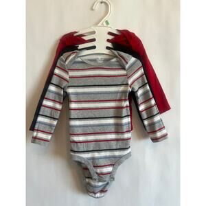KOALA BABY LONG SLEEVE ONESIS 3-PACK BOYS SIZE 12-18 MONTHS NEW NO TAGS